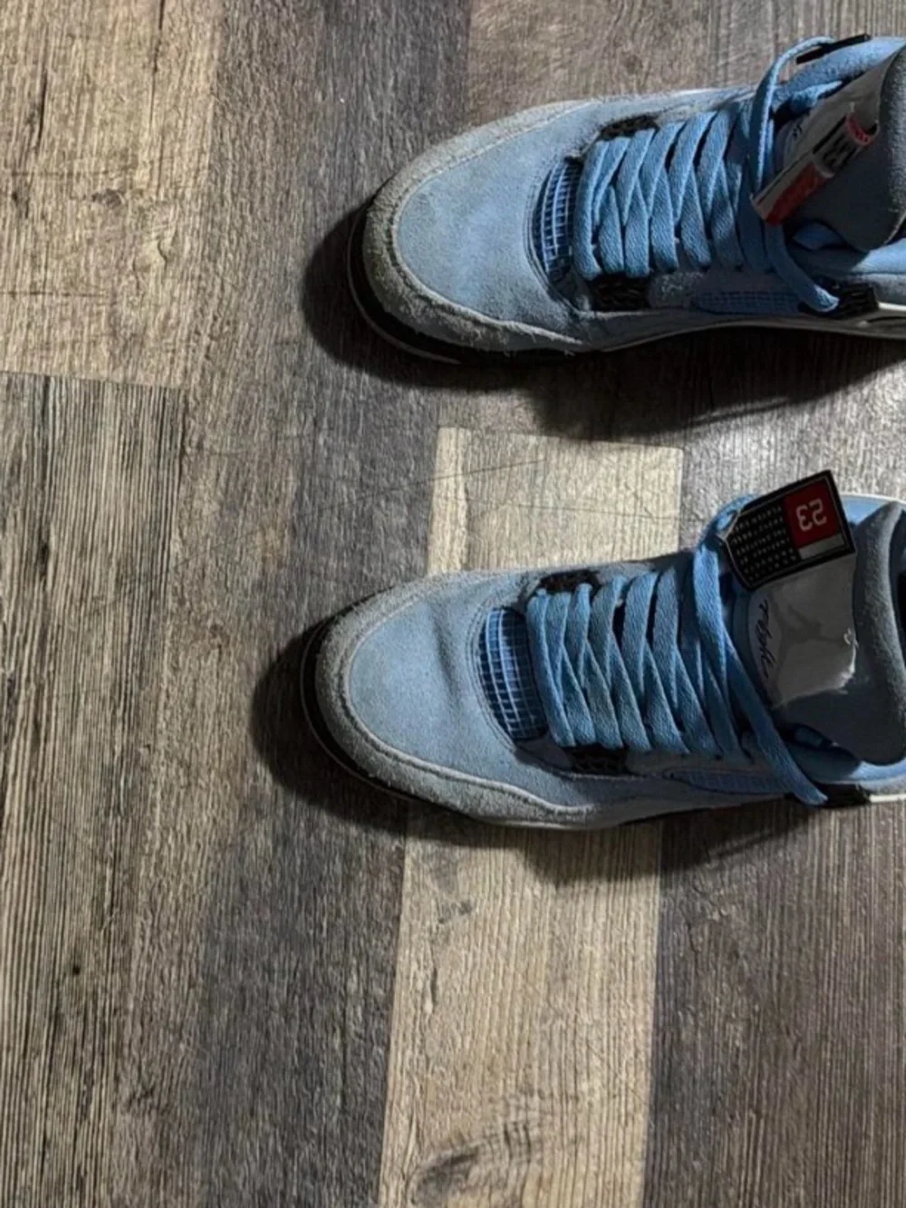 Jordan Men's Light Blue Suede Sneakers